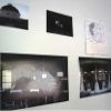 Lindsey Snell. Plaster plates, photo documentation of research and installation Installation name tags of cows from1970th.   Old milking parlor of Round Barn No. 3 at the University of Illinois at Urbana-Champaign