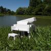Jessia Yu. Miniature Piano installation in nature